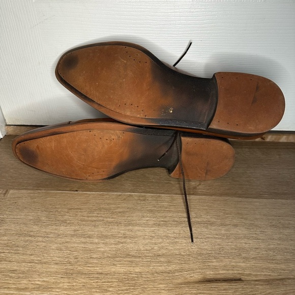 Men’s Saks Fifth Avenue Jackman Brown Genuine Leather Dress Shoes Wedding 12M main image 5